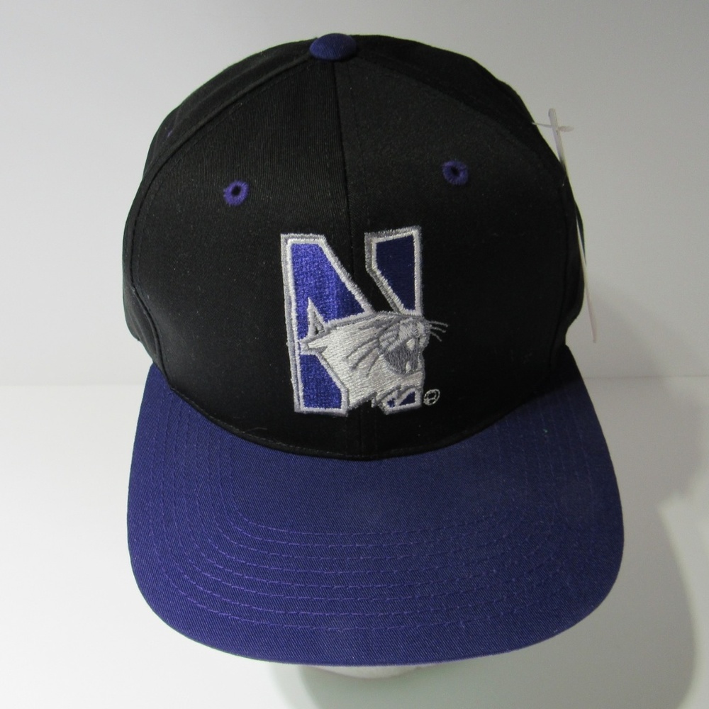 VTG 90s NCAA Northwestern Wildcats Snapback Hat
